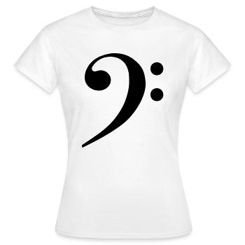 Symboles Bass - T-shirt Femme - blanc - Devant - AI Model Female 172 dark (172cm)