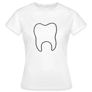 dent - T-shirt Femme - blanc - Devant - AI Model Female 172 dark (172cm)