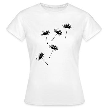 Pissenlit Pissenlit Illustration - T-shirt Femme - blanc - Devant - AI Model Female 172 dark (172cm)