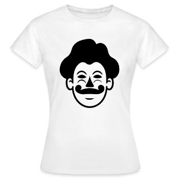 clown - T-shirt Femme - blanc - Devant - AI Model Female 172 dark (172cm)