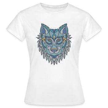 Loup - T-shirt Femme - blanc - Devant - AI Model Female 172 dark (172cm)