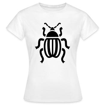 scarabée - Frauen T-Shirt - Weiß - Vorne - AI Model Female 172 dark (172cm)