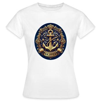 Skipper Logo - T-shirt Femme - blanc - Devant - AI Model Female 172 dark (172cm)