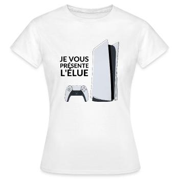 Humour geek console de jeux - T-shirt Femme - blanc - Devant - AI Model Female 172 dark (172cm)