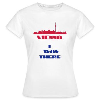 J'étais là Vienne - T-shirt Femme - blanc - Devant - AI Model Female 172 dark (172cm)