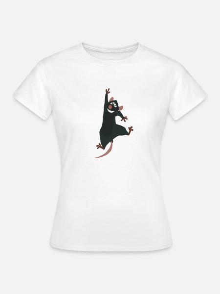 Mouse Grafik Maus Haustier - Frauen T-Shirt - Weiß