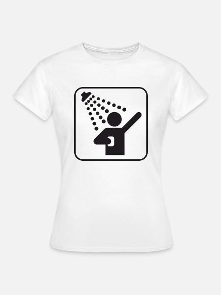 douche - T-shirt Femme - blanc