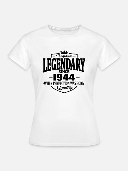 Legendarny od 1944 roku - Dame-T-shirt - hvid