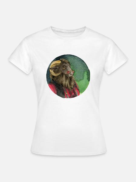 Schafbock - Frauen T-Shirt - Weiß