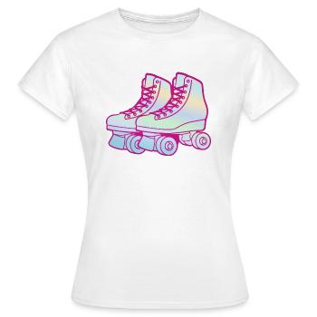 Patins à roulettes Patins à roulettes Enfants Patins à roulettes Filles - T-shirt Femme - blanc - Devant - AI Model Female 172 dark (172cm)