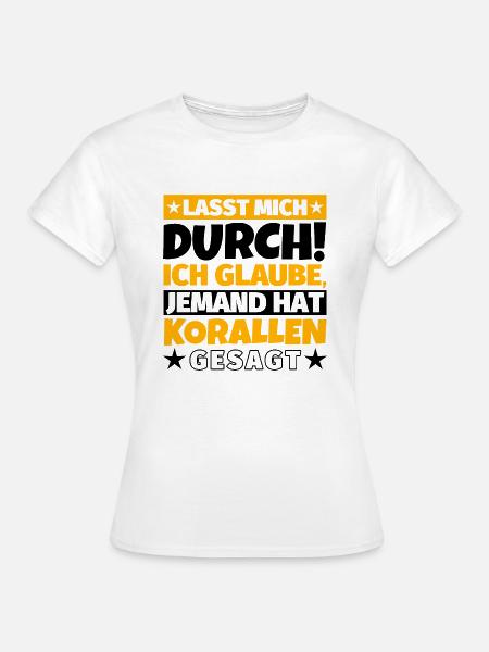 Korallen - Frauen T-Shirt - Weiß