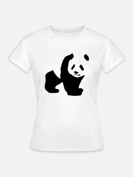 panda - T-shirt Femme - blanc