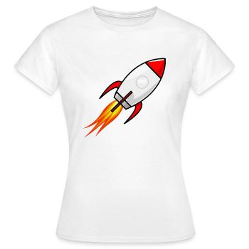 Rocket Red - T-shirt Femme - blanc - Devant - AI Model Female 172 dark (172cm)