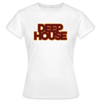 Deep House Music - Women's T-Shirt - white - Front - AI Model Female 172 dark (172cm)
