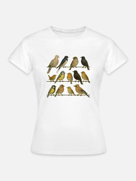 Ornithologue amateur, amoureux des oiseaux - T-shirt Femme - blanc