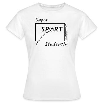 Sport Studentin - Frauen T-Shirt - Weiß - Vorne - AI Model Female 172 dark (172cm)