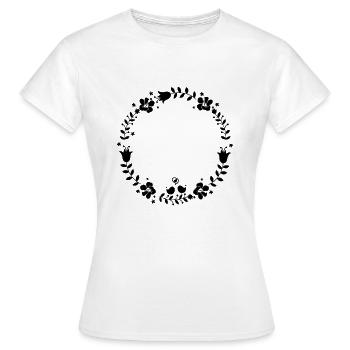 AIMER LES OISEAUX - T-shirt Femme - blanc - Devant - AI Model Female 172 dark (172cm)