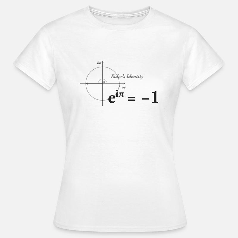 Euler's Identity Math dark - Women's T-Shirt - white