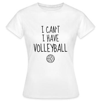 Volleyball - Volley Ball - Volley-Ball - Sport - Frauen T-Shirt - Weiß - Vorne - AI Model Female 172 dark (172cm)