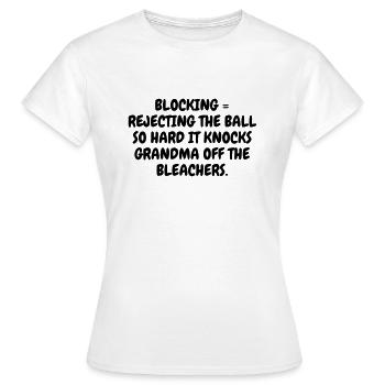 Volleyball - Volley Ball - Volley-Ball - Sport - Frauen T-Shirt - Weiß - Vorne - AI Model Female 172 dark (172cm)