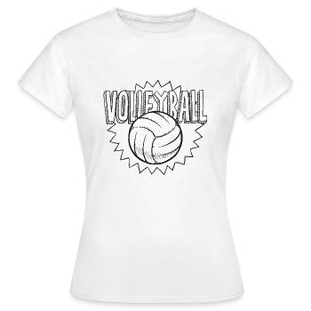 Ballsport - Frauen T-Shirt - Weiß - Vorne - AI Model Female 172 dark (172cm)