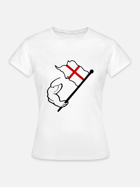 England Flagge - Frauen T-Shirt - Weiß