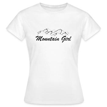fille de montagne - T-shirt Femme - blanc - Devant - AI Model Female 172 dark (172cm)