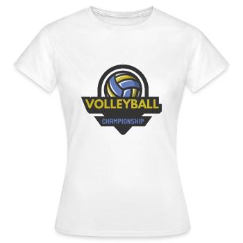 Ballsport - Frauen T-Shirt - Weiß - Vorne - AI Model Female 172 dark (172cm)