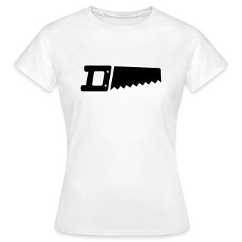 Scie - T-shirt Femme - blanc - Devant - AI Model Female 172 dark (172cm)
