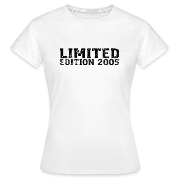 Édition Limitée 2005 Cadeau 18e anniversaire - T-shirt Femme - blanc - Devant - AI Model Female 172 dark (172cm)