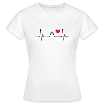 cologne - T-shirt Femme - blanc - Devant - AI Model Female 172 dark (172cm)