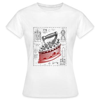 Iron - Women's T-Shirt - white - Front - AI Model Female 172 dark (172cm)