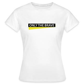 SEULS LES BRAVES - T-shirt Femme - blanc - Devant - AI Model Female 172 dark (172cm)