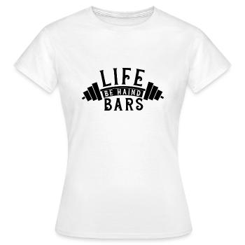 Life behind bars - Women's T-Shirt - white - Front - AI Model Female 172 dark (172cm)