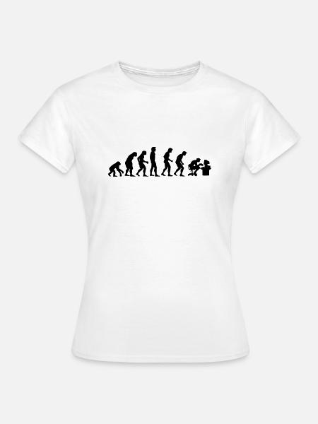 evolution - T-shirt Femme - blanc