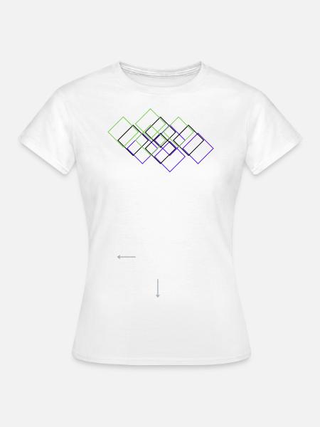 Geometrisch - Frauen T-Shirt - Weiß