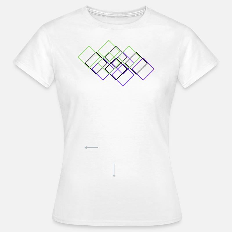 Geometric - Women's T-Shirt - white