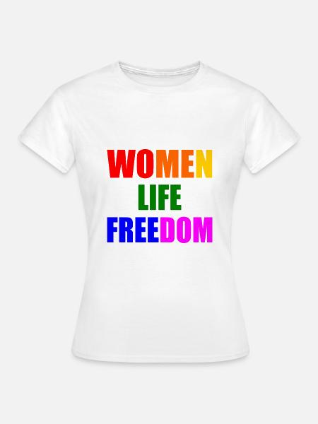 Women life freedom - Frauen T-Shirt - Weiß