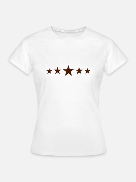 Sterne - Frauen T-Shirt - Weiß