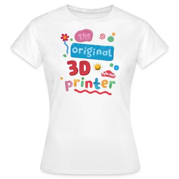 Play-Doh The Original 3D-Printer Drôle De Design - T-shirt Femme - blanc - Devant - AI Model Female 172 dark (172cm)