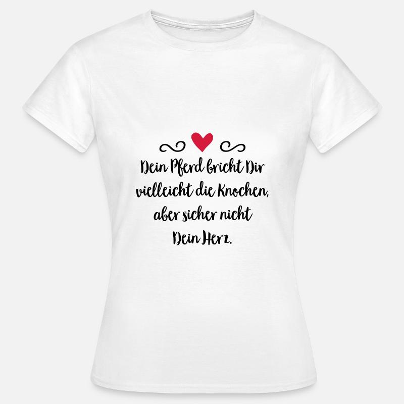 Pferd - Frauen T-Shirt - Weiß