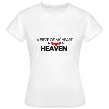 Mourning Saying Farewell Death Love Heart mourn God - Women's T-Shirt - white - Front - AI Model Female 172 dark (172cm)