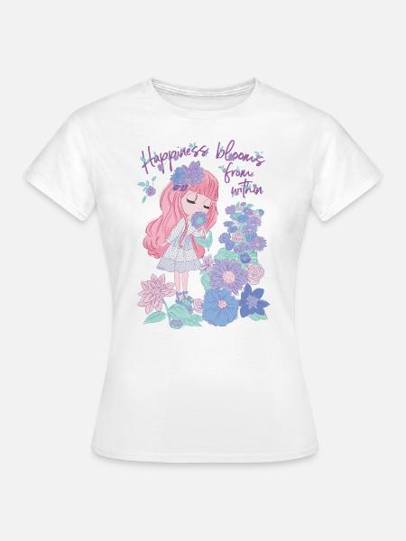 Blythe Puppe Happiness Blooms From Within - Frauen T-Shirt - Weiß