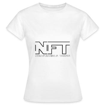 Non Fungible Token NFT - Decentralized Finance DEFI - Women's T-Shirt - white - Front - AI Model Female 172 dark (172cm)