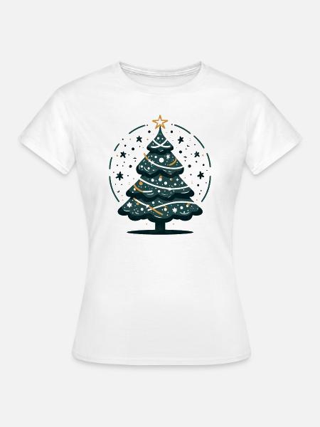 Weihnachtsbaum Tannenbaum Christbaum - Frauen T-Shirt - Weiß