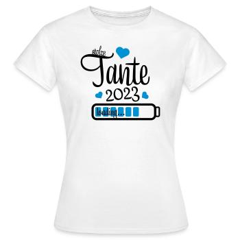 tante 2023 - Frauen T-Shirt - Weiß - Vorne - AI Model Female 172 dark (172cm)
