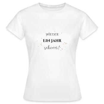 Gift colleague girlfriend wife over 30, birthday - Women's T-Shirt - white - Front - AI Model Female 172 dark (172cm)