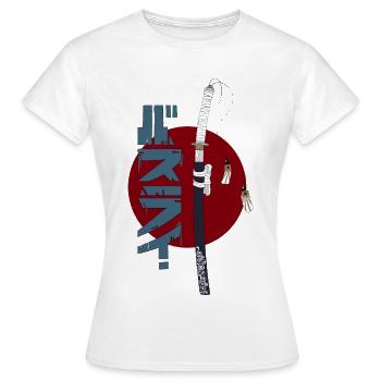 Katana - Frauen T-Shirt - Weiß - Vorne - AI Model Female 172 dark (172cm)