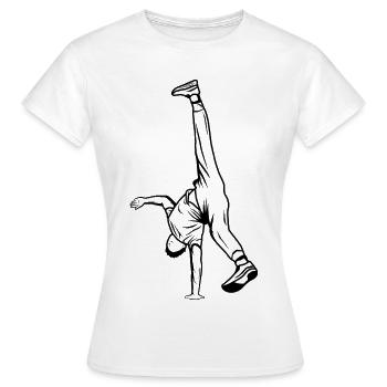 B Boy Croquis - T-shirt Femme - blanc - Devant - AI Model Female 172 dark (172cm)