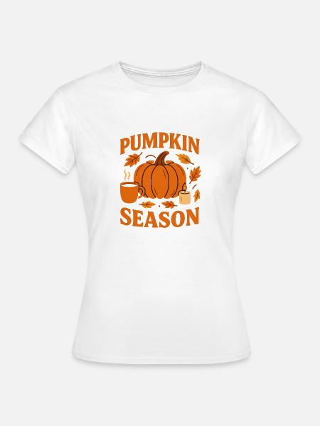 Kürbis Saison Illustration - Frauen T-Shirt - Weiß